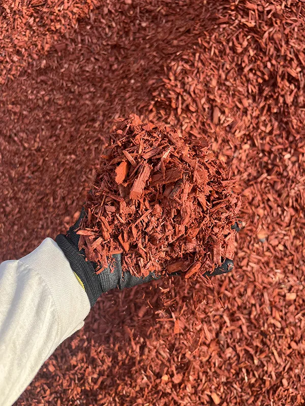 Dyed Red Mulch